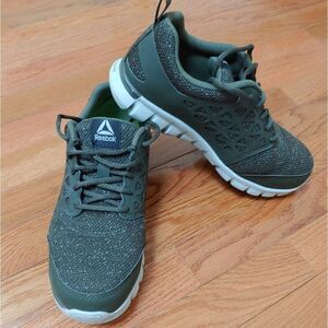 Reebok Work Sublite RB051 Womens Size 9M Olive Green W/ Composite Toe Sneaker